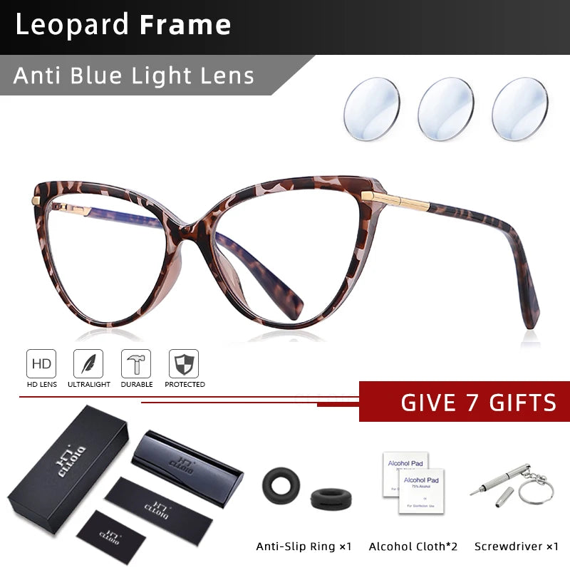 Luxury Cat Eye Glasses – Versatile Reading Glasses Women with Anti Blue Light Lenses