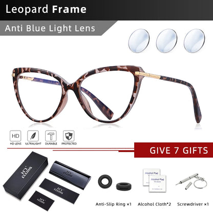 Luxury Cat Eye Glasses – Versatile Reading Glasses Women with Anti Blue Light Lenses