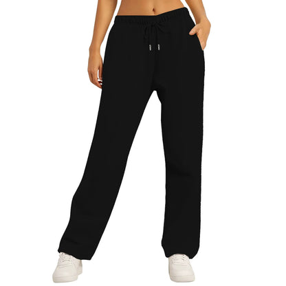 Autumn and Winter Jogging Sports Plus Velvet Wide Leg Pants Are the Ideal Choice for Men's and Women's Casual Pants.