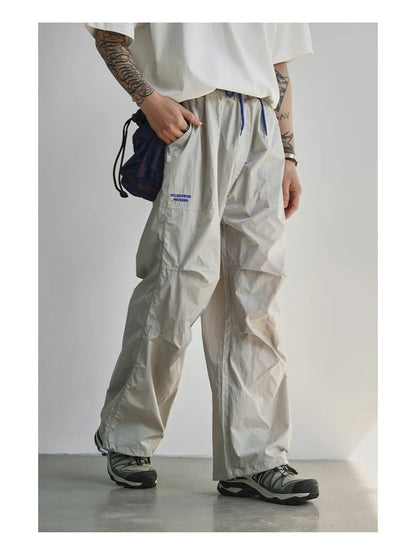 Lightweight Quick Dry Outdoor Work Trousers For Men Women Summer Casual Loose Straight Leg Long Pants Mountain Hiking Bottoms