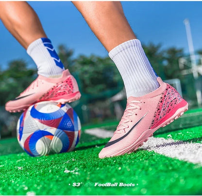 Professional Football Boots – Ultra-Light Soccer Cleats For Men & Women | Non-Slip Grass Shoes