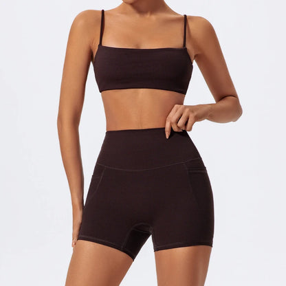 Women Gym Workout Set – Two Piece Activewear with Quick Dry Sportswear & Breathable Bra