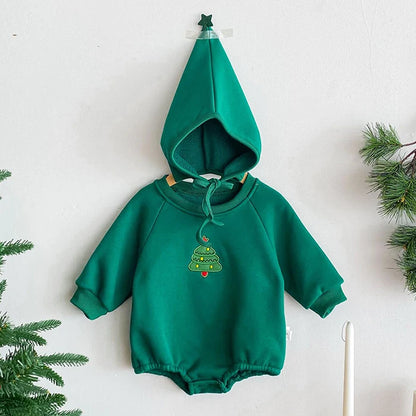 Christmas Baby Clothes – Newborn Bodysuits & Infant Jumpsuit Set With Cartoon Pattern