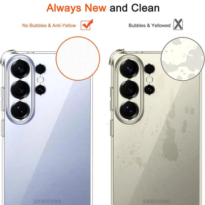 S26ultra Shockproof Silicone Case For Samsung Galaxy S26 Ultra S26+ Plus Clear Airbag Clear Soft Shell For SamsungS26 Cover 2026