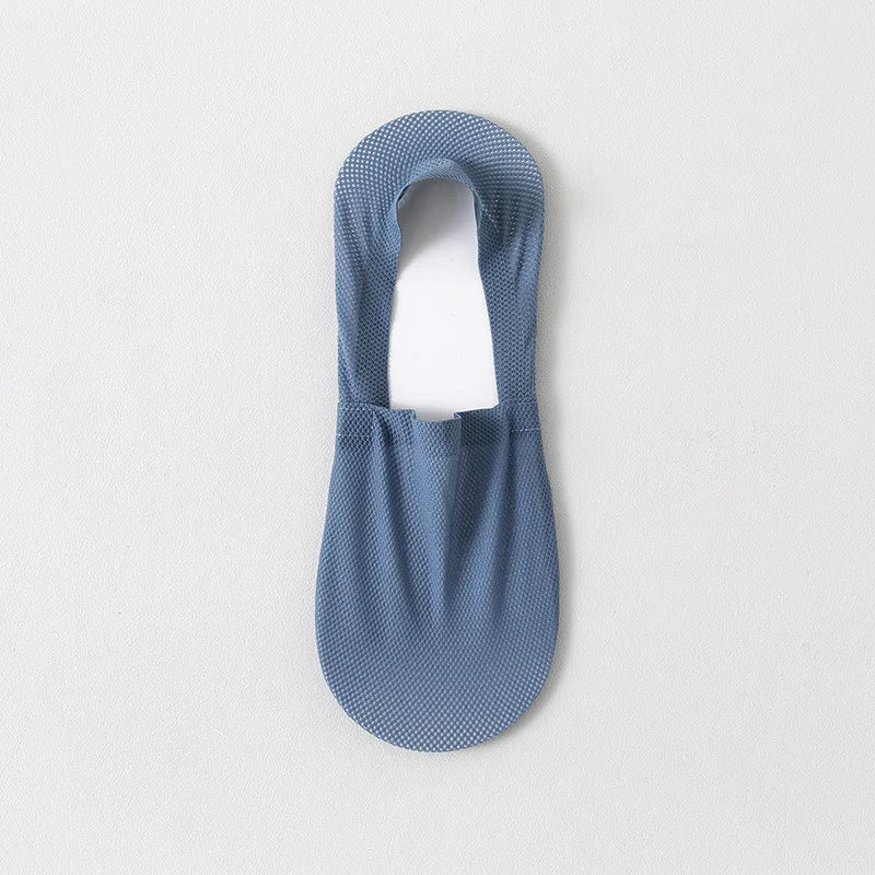 1/3/5 Pairs High-Quality Men Cotton Boat Socks Summer Thin Breathable Solid Color Silicone Anti Slip Low Top Invisible Socks