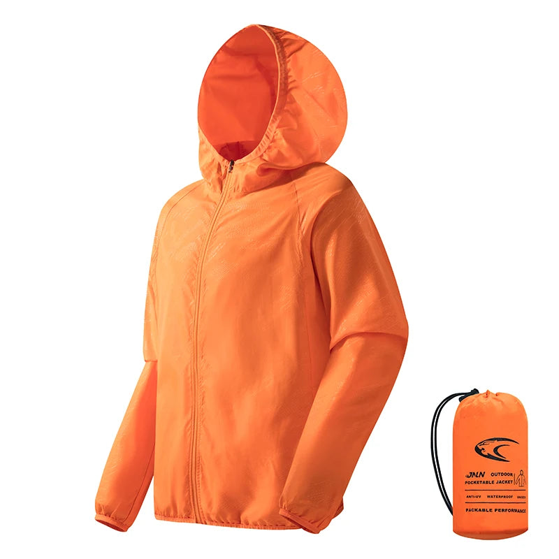 Waterproof Hiking Jacket - Lightweight Quick Dry Jacket With UPF 50+ Sun Protection Coat