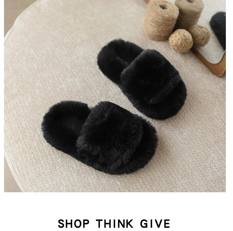 Children's Cotton Slippers - Kids Winter Slippers | Non Slip Flat Shoes For Boys & Girls
