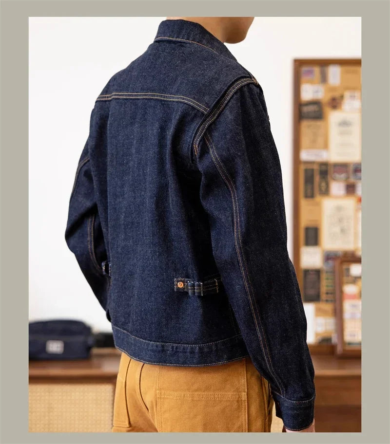 Red Tornado 11MJ Selvedge Denim Jacket Men's Rugged Wear Unlined Western Jean Outerwear