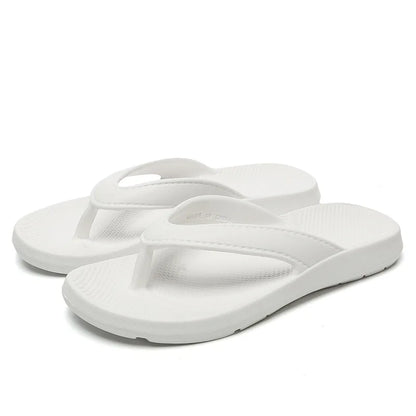Summer Men Beach Flip Flops Soft Sole Clip Toe Lightweight Beach Slippers Woman Couple Comfort Non Slip Bathroom Slides Shower