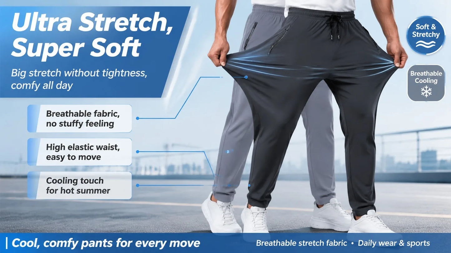 Sweatpants Summer Thin Casual Sports Jogging Pants For Men Casual Leggings Trousers Football Gift Man Fishing Training Clothes