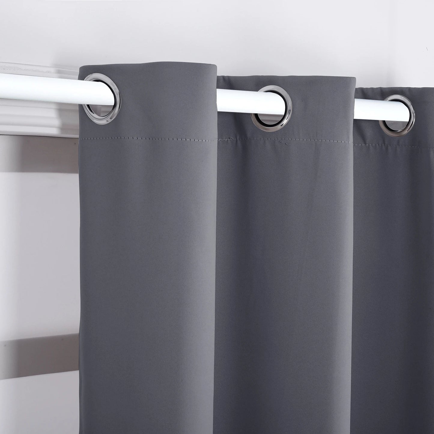 Blackout Door Curtains | Thermal Insulated Eyelet Curtain Panel - Privacy & Noise Reducing