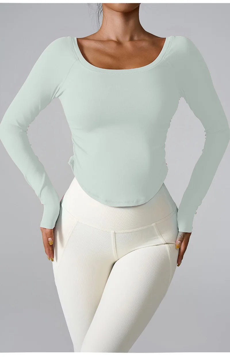 Women Yoga Shirts - Plus Size Sportswear Top | Breathable Quick Dry Fitness Workout Shirt