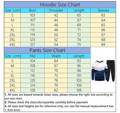Men's Sets Hoodies and Sweatpants Urban Casual Sports Long Sleeve Jogging Suit Male Home Outdoor Comfort Warm Sweatshirt Outfits