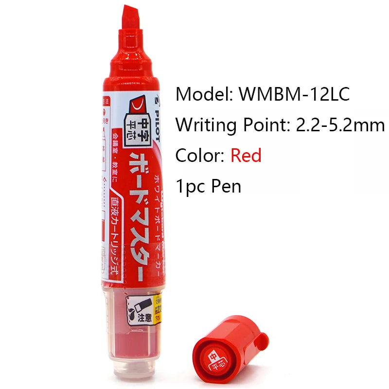 Pilot Whiteboard Marker Pen Stationery White Board Markers 1.7/2.2-5.2/2.3MM Tips Dry-Erase Refillable Liquid Ink School Office