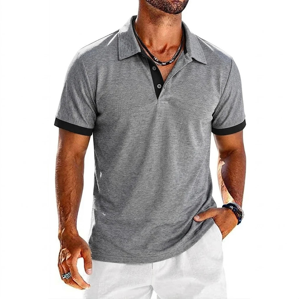 Men's Polo Shirt – Lightweight Breathable Lapel Sports Tee