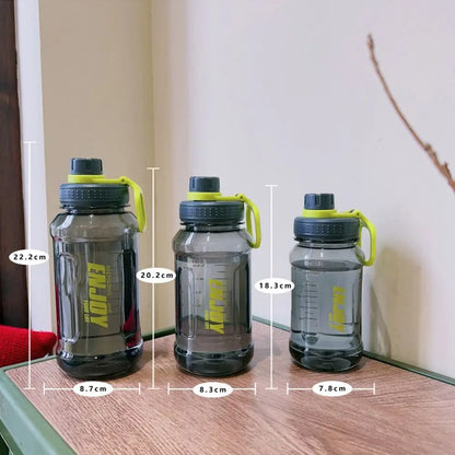 Plastic Sport Bottle Fitness Water Bottle Leakproof Water Bottle 600ml/800ml/1000ml High Temperature Resistant Water Cup Summer