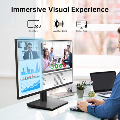 24 Inch 1080P Monitor - Gaming Monitor with Free Sync Display & 100Hz Refresh Rate