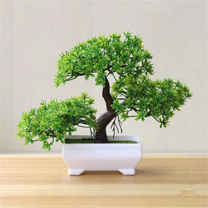 Artificial Bonsai Trees - 4Pcs Fake Potted Plants for Home Office Decor and Gifts