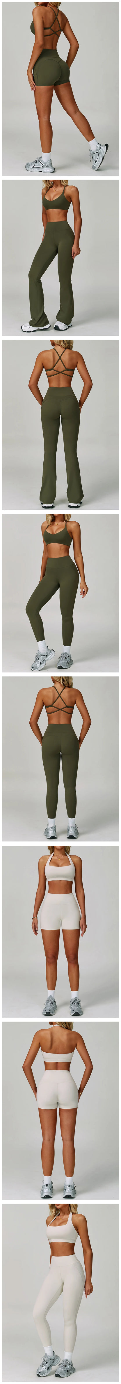 Yoga Set Women's Sportswear Yoga Suit Sports Top High Waist Leggings Two Piece Workout Clothes Fitness Gym Sets Athletic Wear
