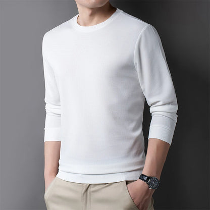 Men's Casual T-Shirt - Breathable Waffle Knit Long Sleeve Tee | Comfortable Spring Autumn Top