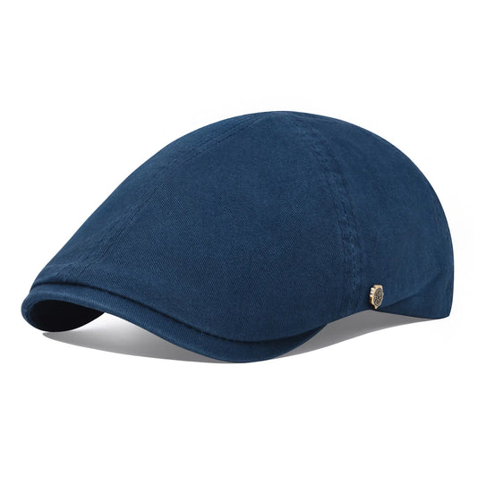 VOBOOM Classic Cotton Flat Cap Ivy Caps Men Women Newsboy Cabbie Driver Hat Season Flat CapSolid Color Casual Camouflage Beret