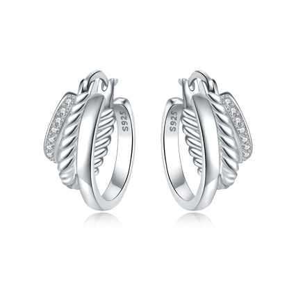 Orstarry S925 Sterling Silver Square Chain With Stone Inlaid Earrings Hoop Earrings For Women Jewelry Original Party Trendy Gift
