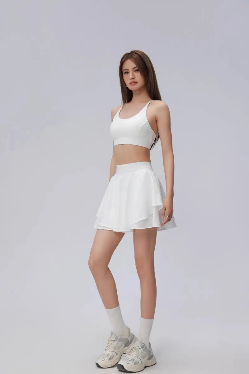 Women Tennis Skirt High Waist Shorts in Skirt Sports Skirt Gym Shorts Fitness Yoga Skirt Running Sport Skirts Golf Wear Skirt