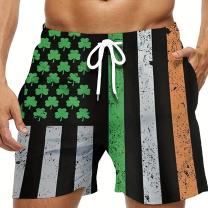 Men's Swim Shorts | Lightweight Polyester Beach Shorts - Sporty, Quick Dry Swimwear