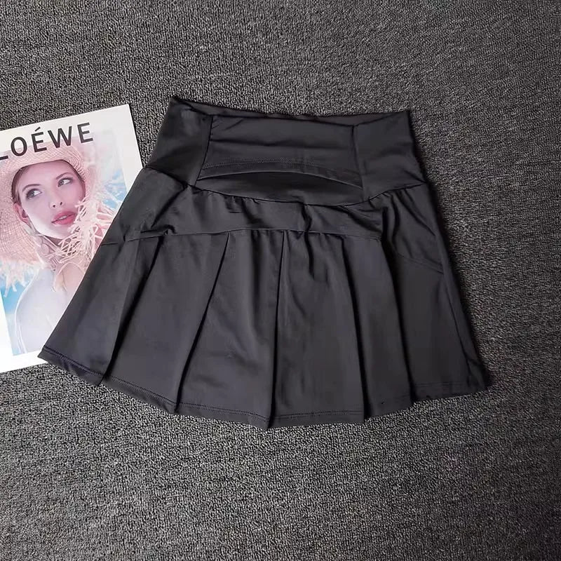 Women Tennis Skirt High Waist Shorts in Skirt Sports Skirt Gym Shorts Fitness Yoga Skirt Running Sport Skirts Golf Wear Skirt