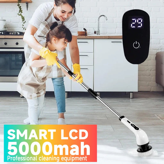 Multipurpose Electric Spin Scrubber - Cordless Cleaning Brush for Kitchen  Bathroom