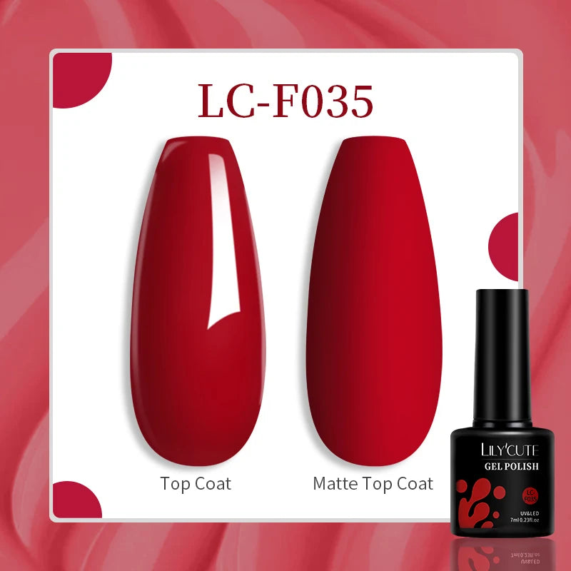 Gel Nail Polish - LILYCUTE UV Gel Varnish 7ML | Soak Off, Long Lasting Colors