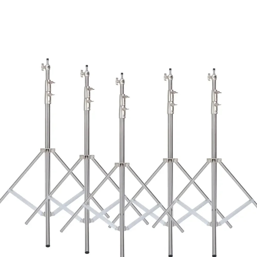 Stainless Steel Tripod 2.8m Heavy Duty Light Stand With 1/4, 3/8 Conversion Head for Studio Softbox Photographic Equipment