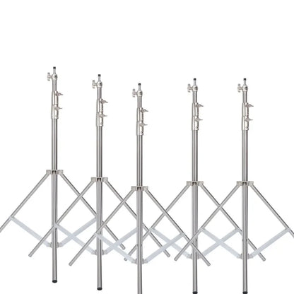 Stainless Steel Tripod 2.8m Heavy Duty Light Stand With 1/4, 3/8 Conversion Head for Studio Softbox Photographic Equipment