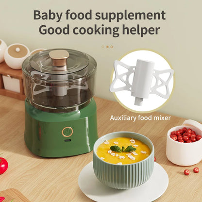 Mini Wireless Electric Garlic Press  Food Shredder - USB Rechargeable Kitchen Grinder - ZOOMNSTORE