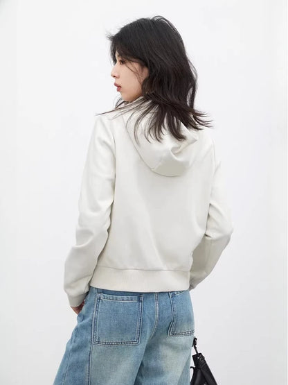 CHIC VEN Fashion Women Sweatshirts Solid Slim New Hooded Warm Female Jacket Short Sportswear for Woman Spring Autumn 2026