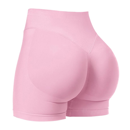 ZHEJIN Seamless Women Yoga Shorts High Waist Workout Gym Shorts Scrunch Butt Lift Biker Shorts Tummy Control Push Up Fitness