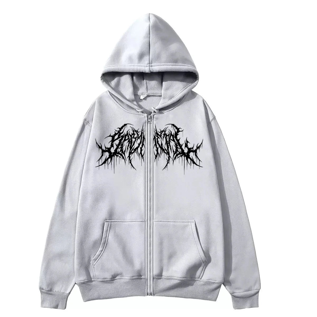 Y2K Zip-Up Hoodie, Men, Clothes with Graphic Prints, Hip Hop Style, Gothic 2025 Autumn Winter Keep Warm Long Sleeves Sweatshirt