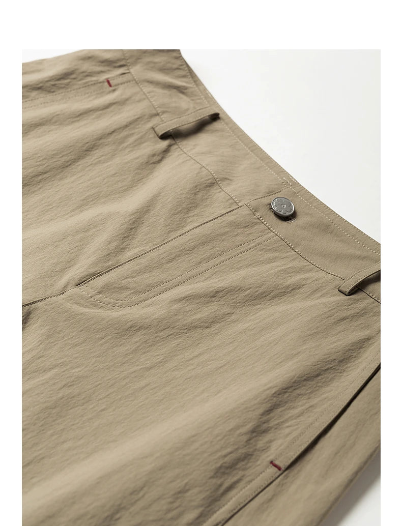 TOYOUTH Women's High Waist Wide Leg Banana Pants 2026 Summer New Multi Pocket Casual Trousers, Breathable Linen Blend