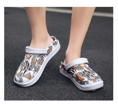 Mens Lightweight EVA Sandals - Casual Clogs for Beach and Outdoor Use Big Size 49