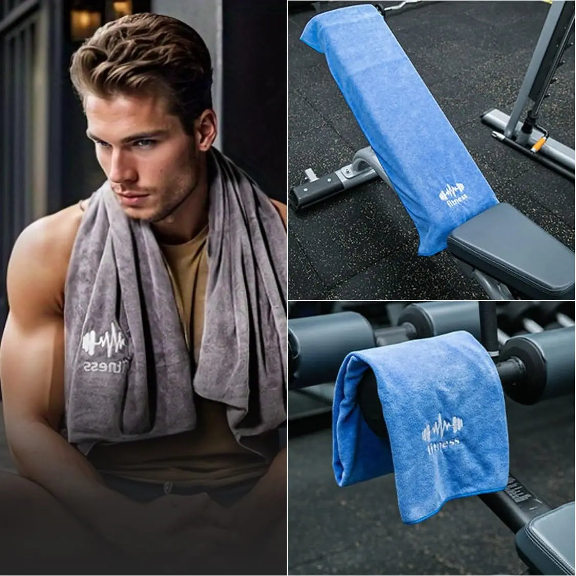 42*95cm Microfiber Gym Yoga Exercise Swimming Fitness Towel Fast Drying Cooling Towel Beach Running Body Non-slip Sports Sweat