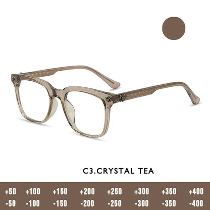 Reading Glasses Men - KANSEPT Rectangle Eyewear with Blue Light Lenses & Anti-Reflective Coating