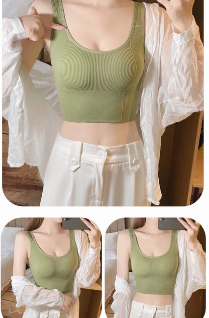 1pcs Women Breathable Sports Bra Female Fitness Top Seamless Yoga Bra Shockproof Crop Top Push Up Sport Bra Lady Gym Workout Top