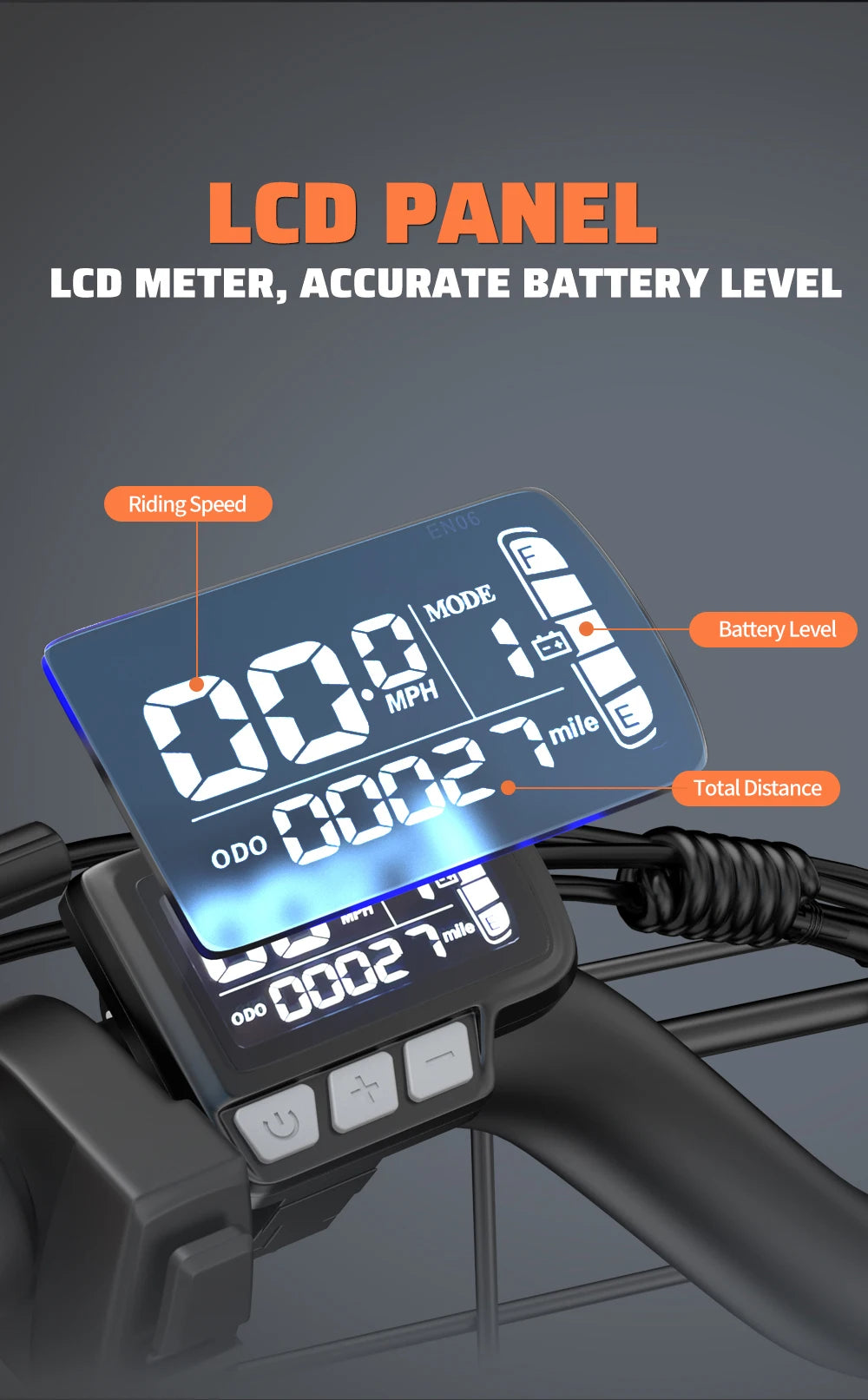 Electric Bike for Adults 20'' 1500W Peak Ebike Up to 50 Miles 32MPH Electric Mountain Bike 48V 20AH Removable Battery UL2849