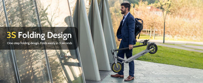 NAVIC T5 Electric Scooter 350W 19MPH APP Smart Control Scooter 8.5inch Solid tire Folding E-Scooter 22Miles Max Range for Adult