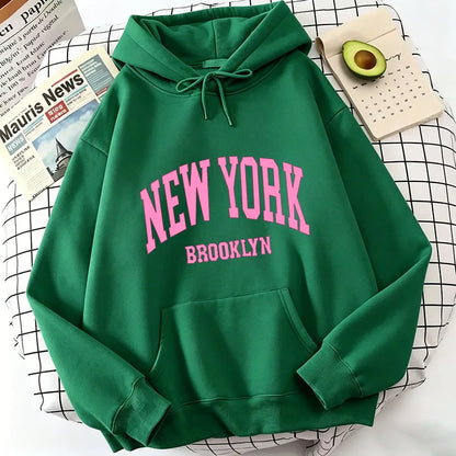 Fashion Casual New York Brook Letter Print Hoodies Spring Hoodies Sweatshirts Men Women Tops Hoodie Sweatshirt Hoody