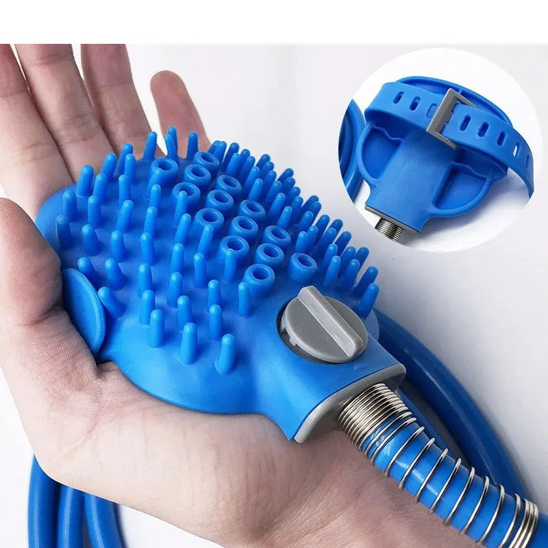 2 IN 1 Pet Bathing Shower Brush Comb Dogs Cats Multifunctional Shower Easy Bathing Garden Sprayer Pets Cleaning Grooming Tools
