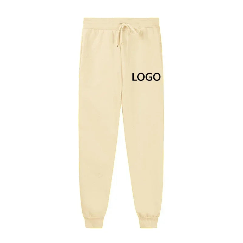 Customized Sweatpants Men Fashion Peronality Printed Drawstring Pocket Sport Pants Women Casual Workout Jogging Long Trousers