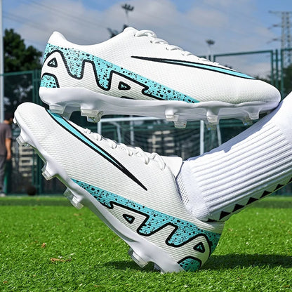 Men Soccer Shoes - Breathable Training Soccer Boots | Rubber Outsole Cleats