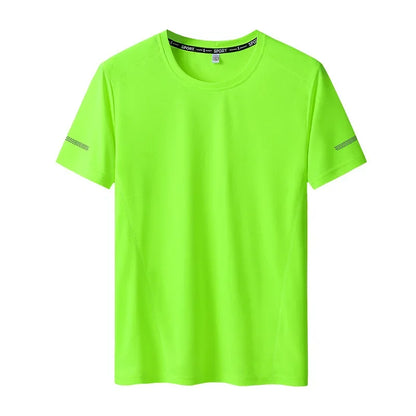 Plus Size Men's T-Shirts - Summer Big Tops | Quick Dry Slim Fit Mesh Tee
