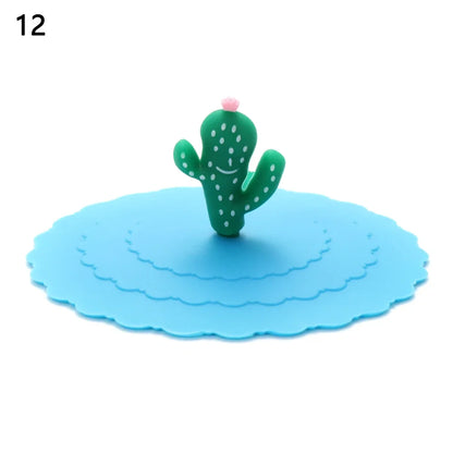 Silicone Cup Lids – Cute 10cm Leakproof Heat-Resistant Mug Covers
